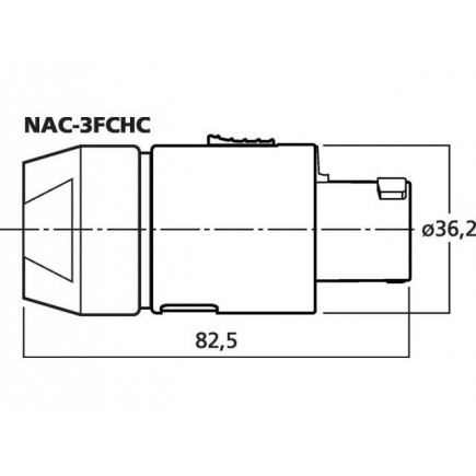 Monacor NAC-3FCHC Wtyk NEUTRIK POWERCON, wysokoprądowy